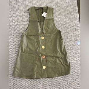NWT Zara leather dress